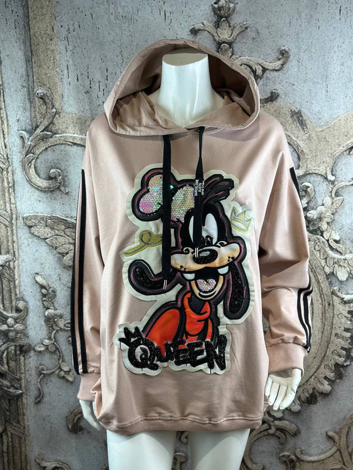 Goofy Hoodie in Alt Rosa