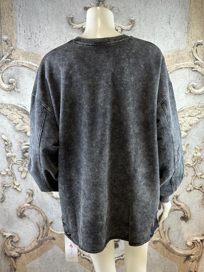 Mickey Sweatshirt in Schwarz