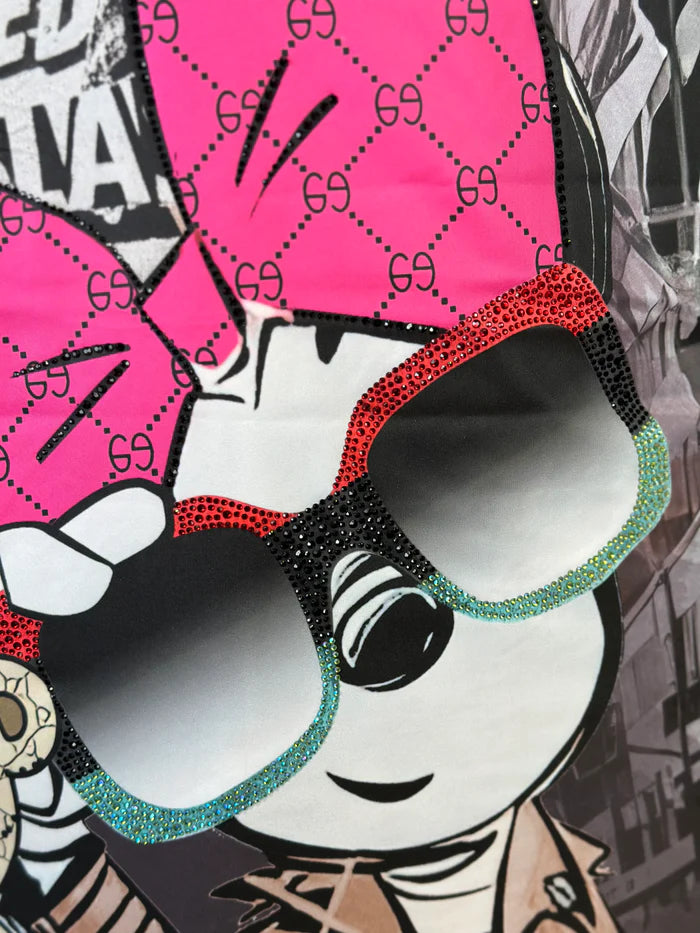 Leichter GG Mantel mit Pinken Innendruck