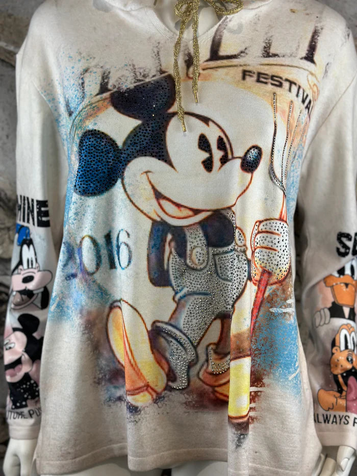 Leichter Mickey Strick Pullover