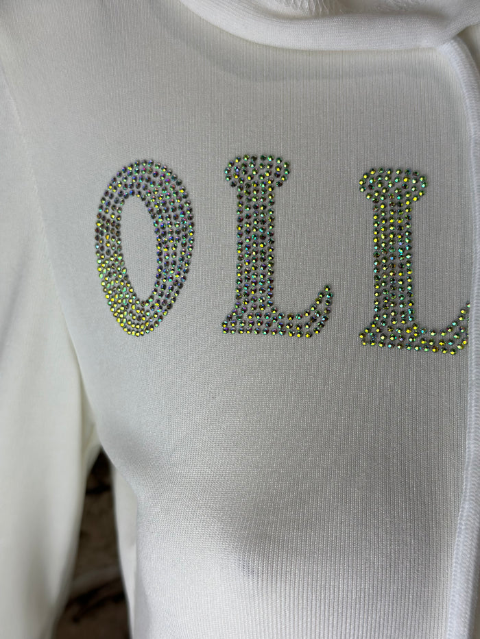 Leichtes Angel Shirt in Weiß mit Kapuze