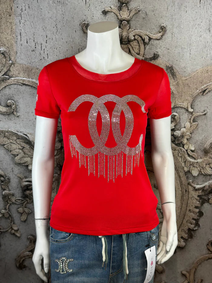 Leichtes CC Shirt in Rot