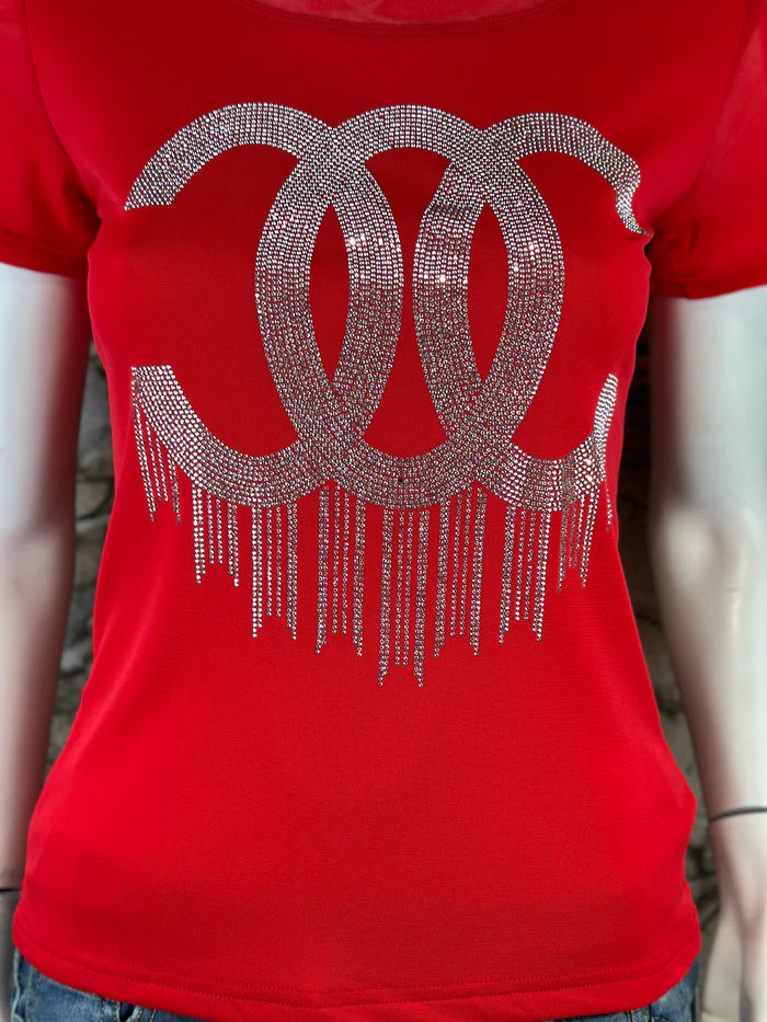 Leichtes CC Shirt in Rot