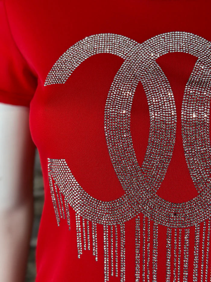 Leichtes CC Shirt in Rot