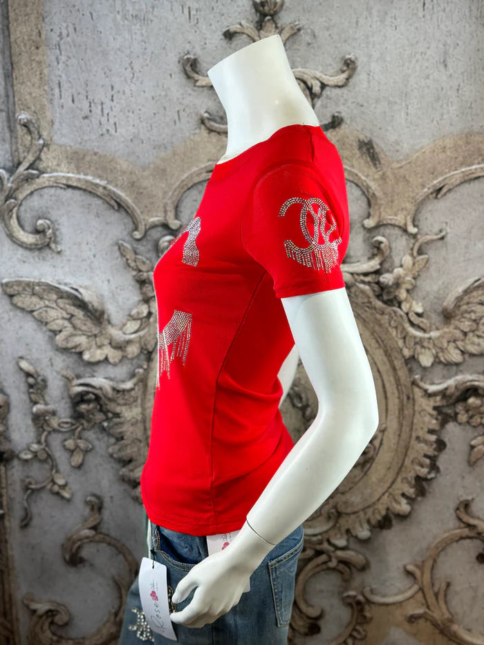 Leichtes CC Shirt in Rot