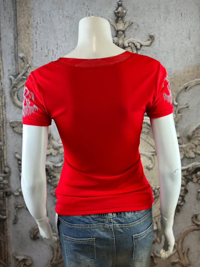 Leichtes CC Shirt in Rot
