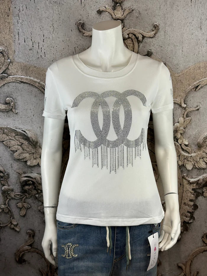 Leichtes CC Shirt in Weiß