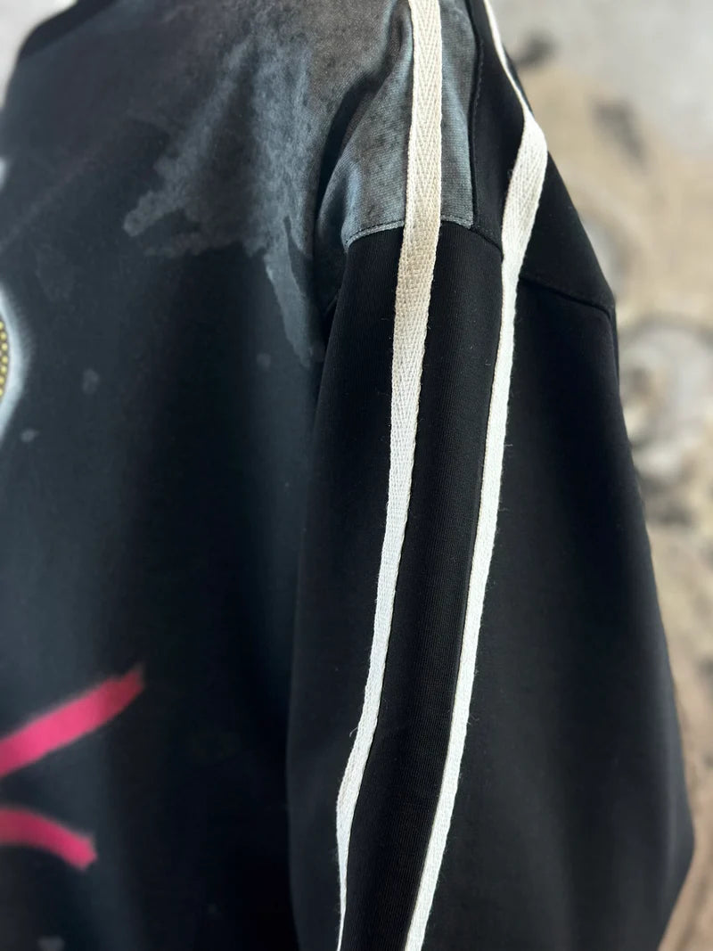 Leichtes Daisy Sweatshirt in Schwarz