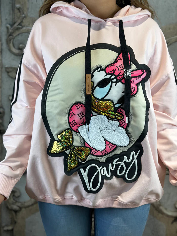 Leichtes Daisy Sweatshirt in Pink