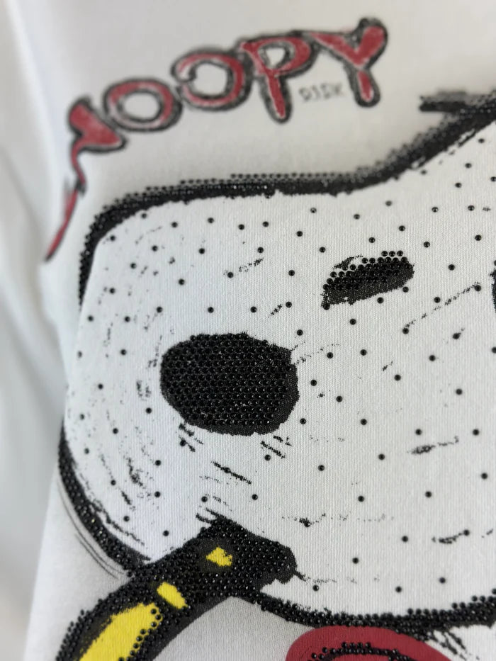 Leichtes Snoopy Sweatshirt in Weiß