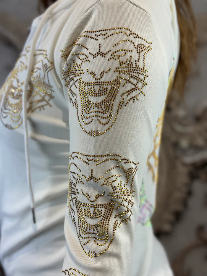 Leichtes Tiger Shirt in Weiß