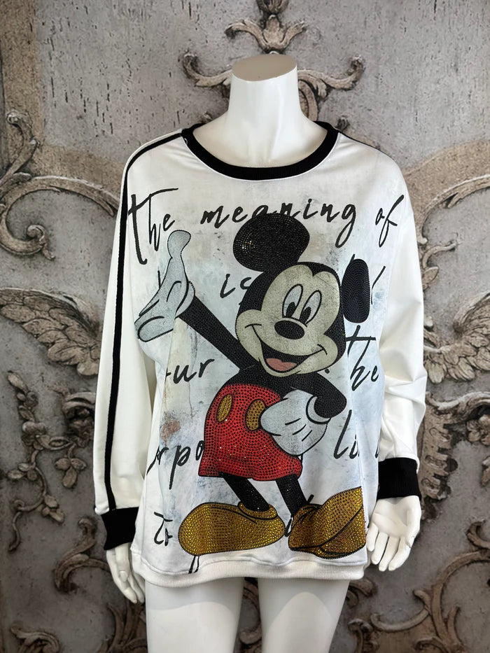 Mickey Sweatshirt in Weiß