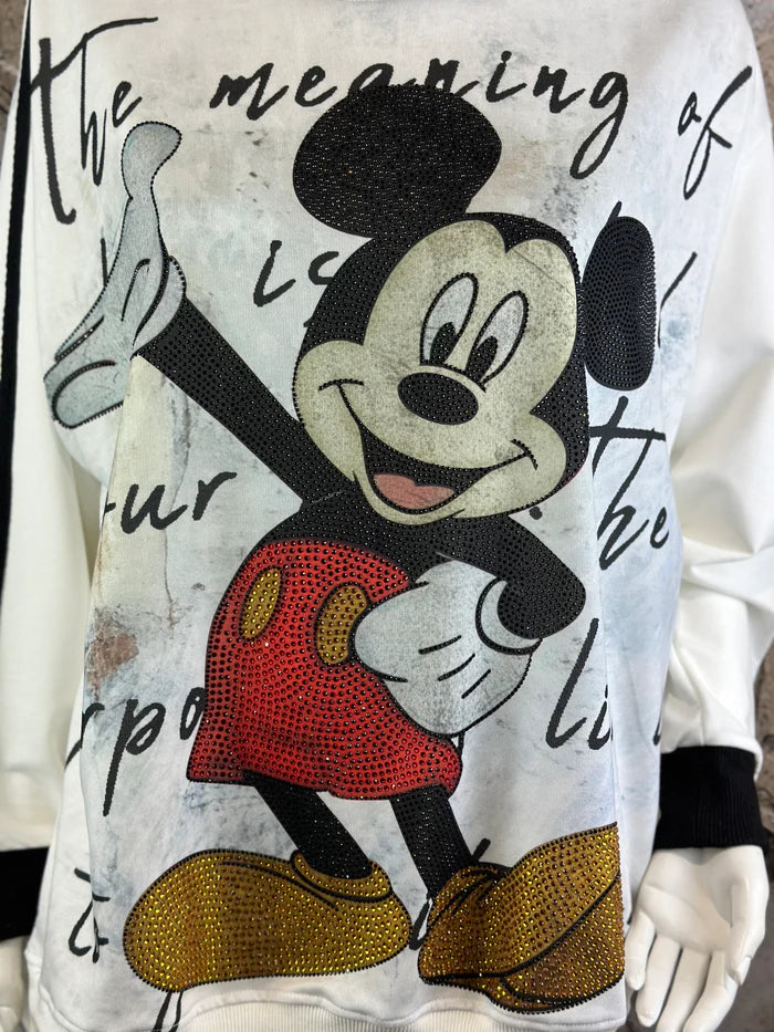 Mickey Sweatshirt in Weiß