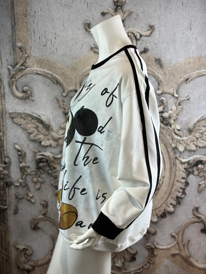 Mickey Sweatshirt in Weiß