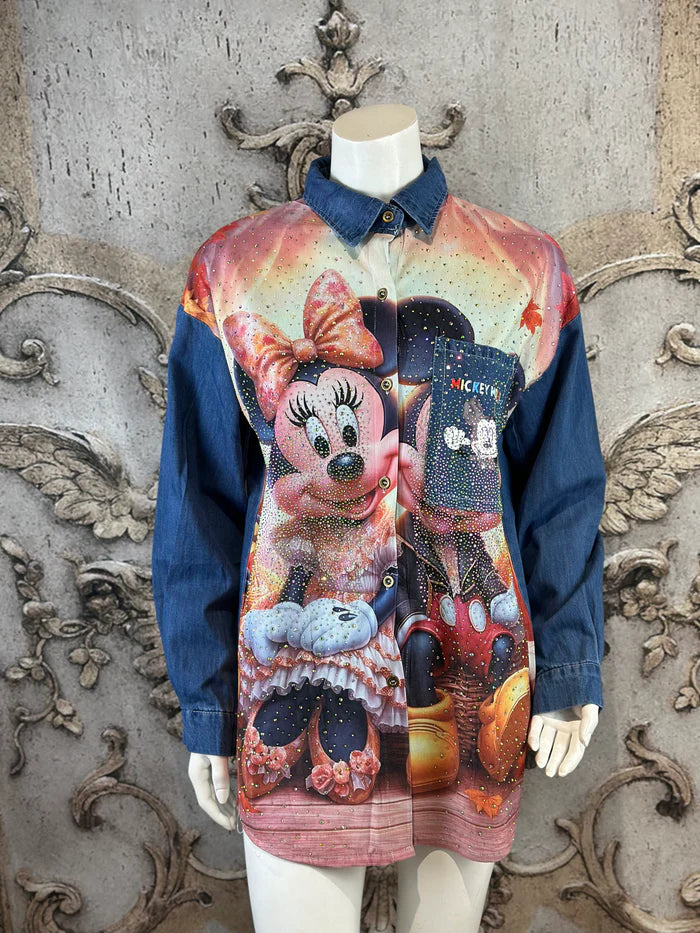 Minnie Bluse Full Strass