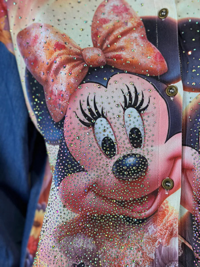 Minnie Bluse Full Strass