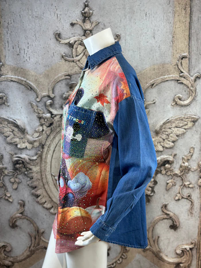 Minnie Bluse Full Strass