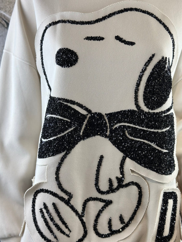 Snoopy Sweatshirt in Beige