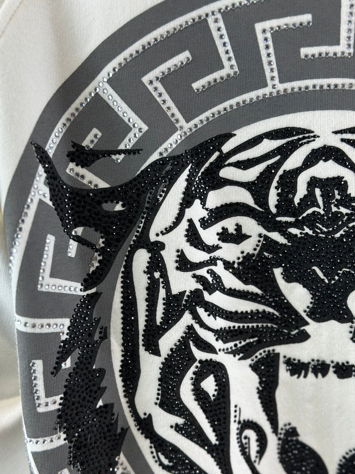 Tiger Sweat Jacke in Weiß