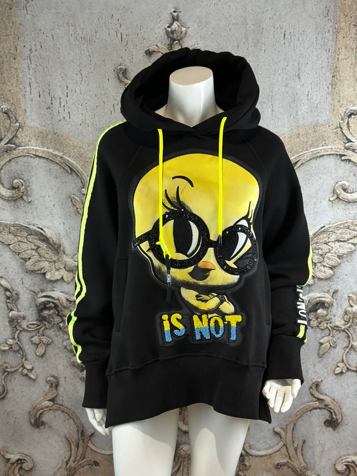 Tweety Hoodie in Schwarz