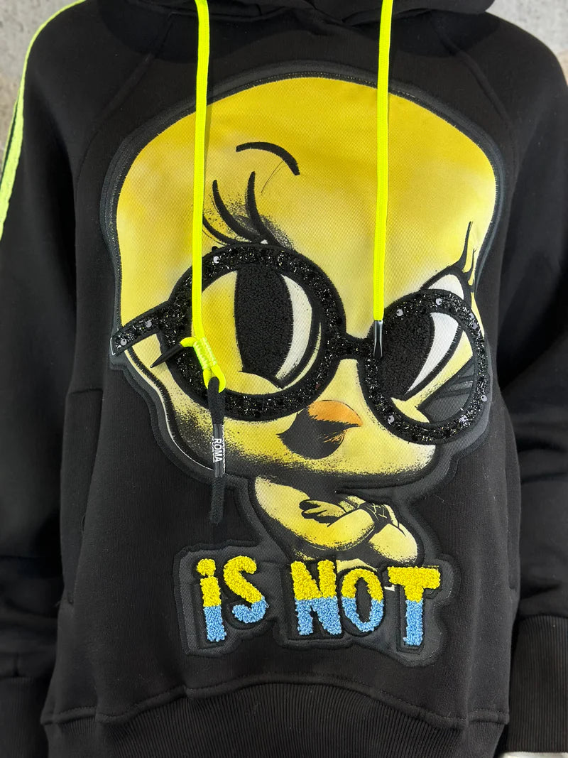Tweety Hoodie in Schwarz