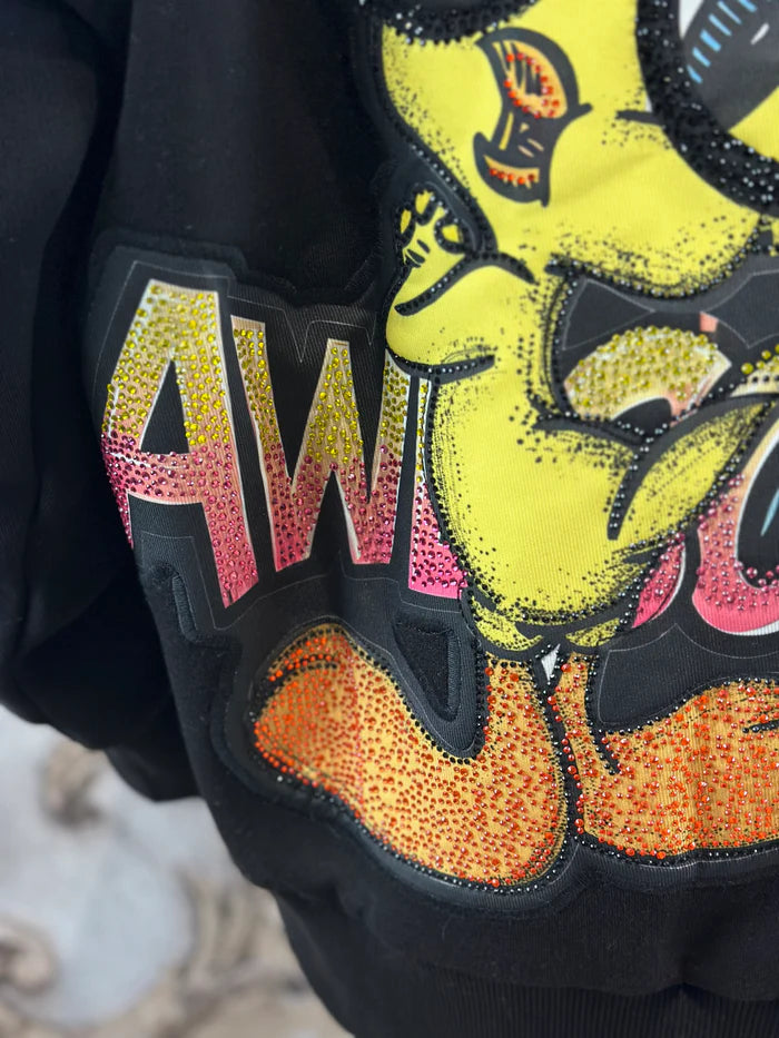 Tweety Sweat Jacke in Schwarz