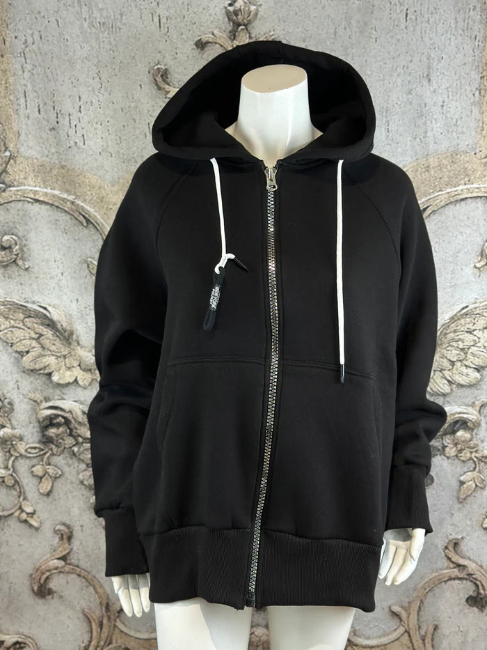 Tweety Sweat Jacke in Schwarz